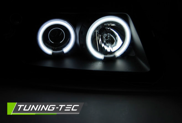 Scheinwerfer CCFL Angel Eyes für Audi A3 8L Bj. 96-00 Schwarz