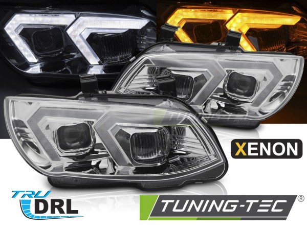 Xenon Scheinwerfer LED Tagfahrlicht für BMW E92 E93 ohne AFS Bj. 10-13 Chrom