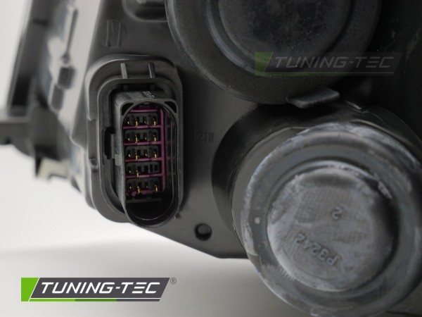 Scheinwerfer Halogen Rechts für VW Caddy IV SA Bj. 15-20 Stellmotor DRL H4 TYC