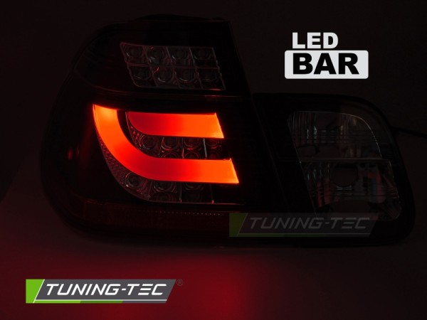 LED Lightbar Rückleuchten für BMW E46 Limo Bj. 01-05 Rot/Smoke