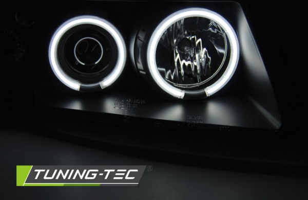 Scheinwerfer CCFL Angel Eyes für VW Passat 3B Bj. 96-00 Schwarz