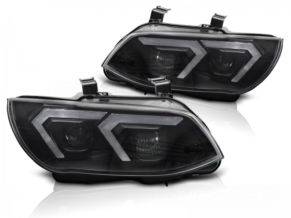 Xenon Scheinwerfer LED Tagfahrlicht für BMW E92 E93 ohne AFS Bj. 10-13 Schwarz