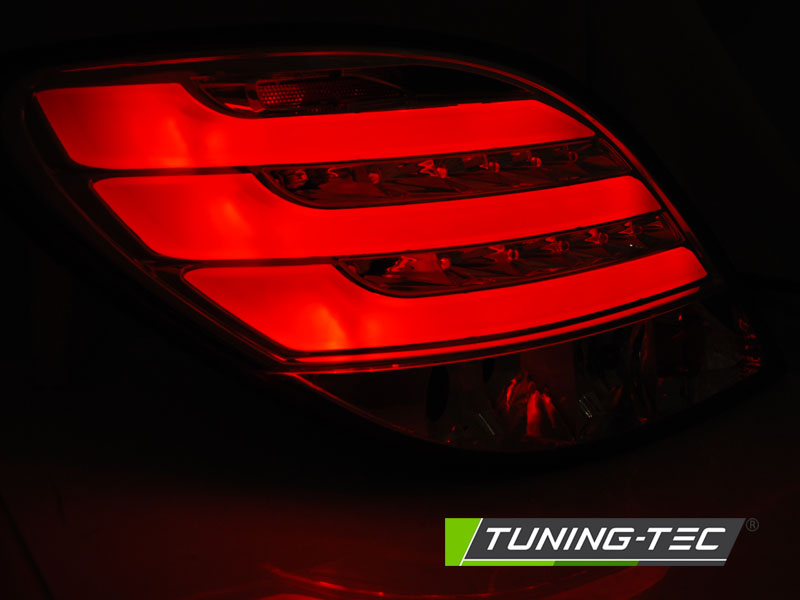 LED Lightbar Rückleuchten für Peugeot 207 Bj. 06-09 Rot/Smoke