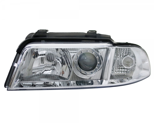 Scheinwerfer Klarglas für Audi A4 B5 Facelift Bj. 99-00 Chrom