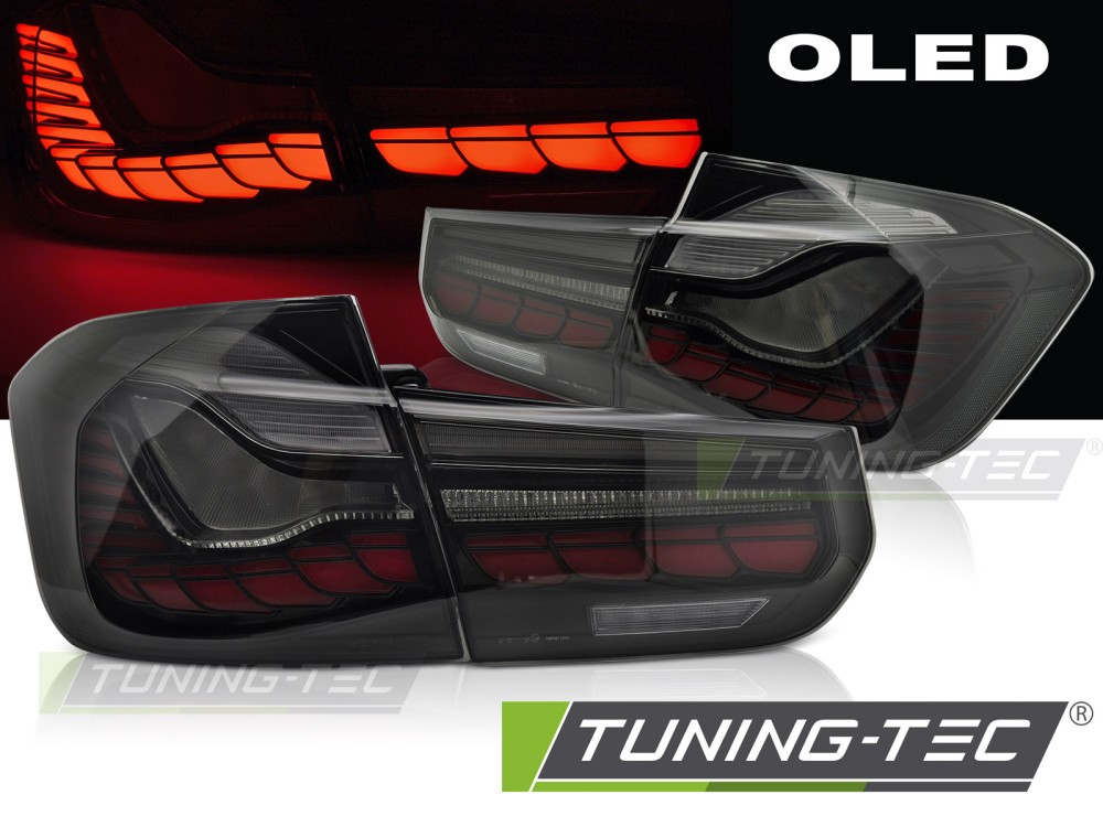 Voll LED Rückleuchten für 3er BMW F30 F35 Bj. 11-19 Smoke in OLED Technik