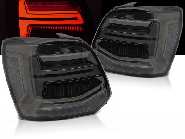 LED Lightbar Rückleuchten für VW Polo 6R 6C Bj. 09-17 Smoke
