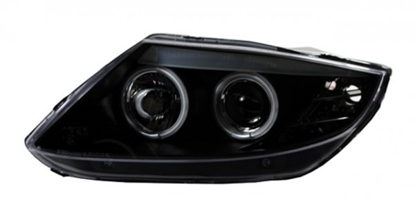 Scheinwerfer CCFL Angel Eyes für BMW Z4 E85 E86 Bj. 02-08 Schwarz