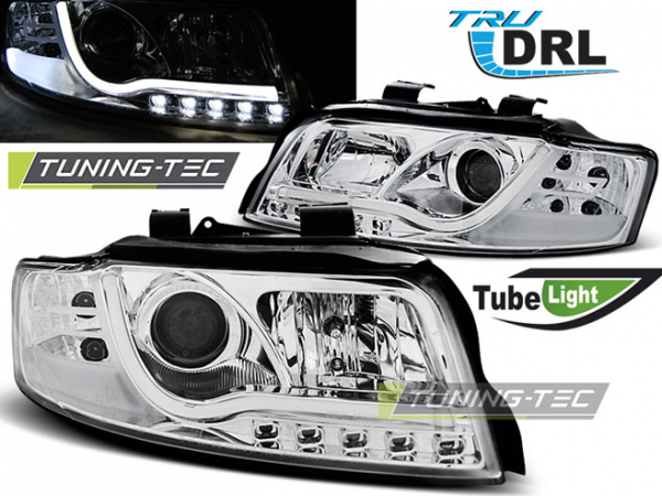 Scheinwerfer DRL LED Tagfahrlicht für Audi A4 B6 8E Bj. 00-04 Chrom LTI