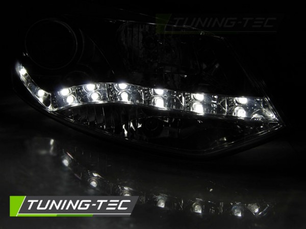 Scheinwerfer DRL LED Tagfahrlicht für VW Polo 6R 6C Bj. 09-17 Chrom