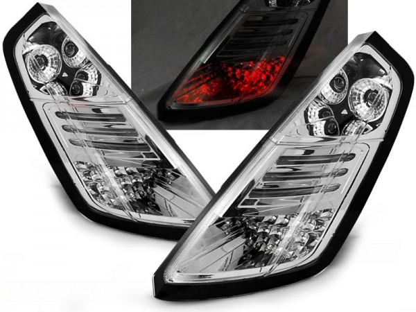 LED Rückleuchten für Fiat Grande Punto 199 Bj. 05-09 Chrom