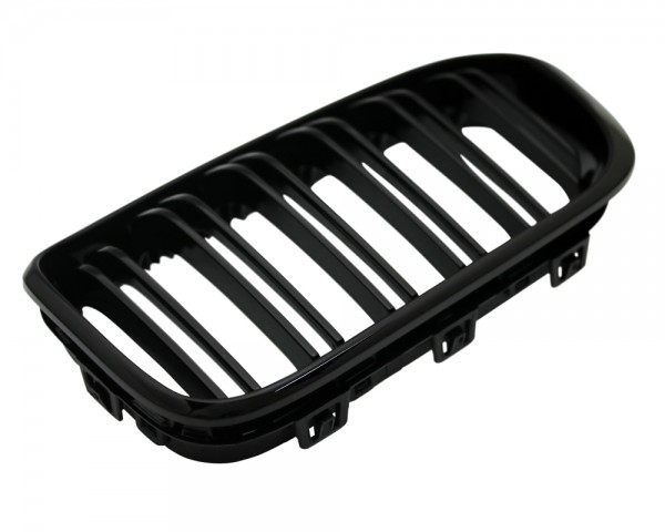 Nieren Kühlergrill 1er für BMW F20 F21 LCI Bj. 2015- Doppelsteg Schwarz Klavierlack