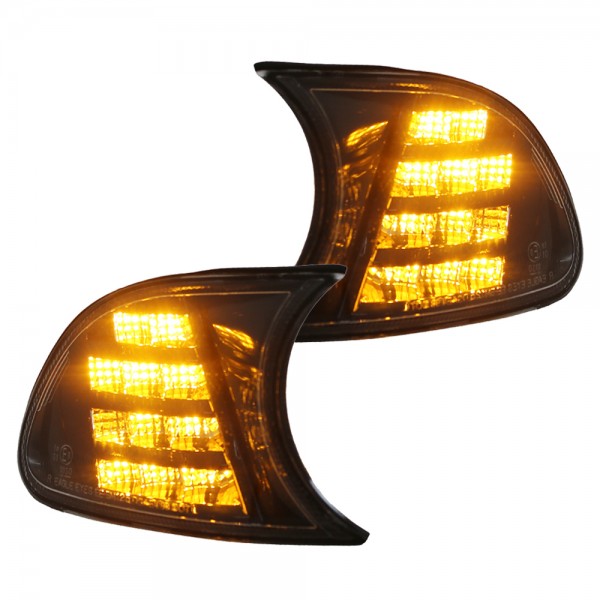 LED Frontblinker Blinker Set für BMW 3er E46 Coupe Cabrio Bj. 99-01 Schwarz
