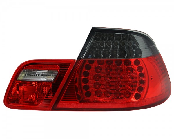 LED Rückleuchten für BMW E46 Cabrio Bj. 00-03 Rot/Smoke