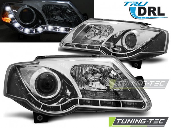 Scheinwerfer DRL LED Tagfahrlicht für VW Passat 3C B6 Bj. 05-10 Chrom