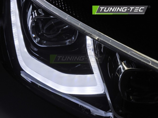 Voll LED Scheinwerfer Tagfahrlicht für VW Golf 7 Bj. 12-16 Schwarz mit dynamischem Blinker