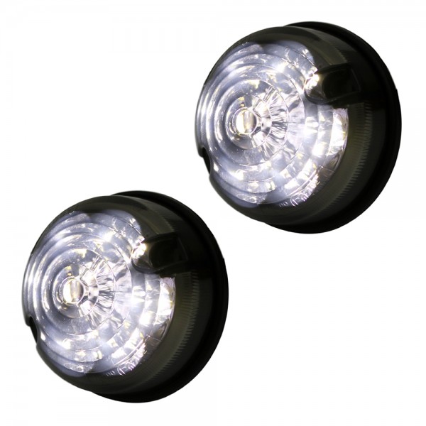 LED Tagfahrlicht Set für Land Rover Defender TD4 TD5 Bj. 1990-2016 Smoke