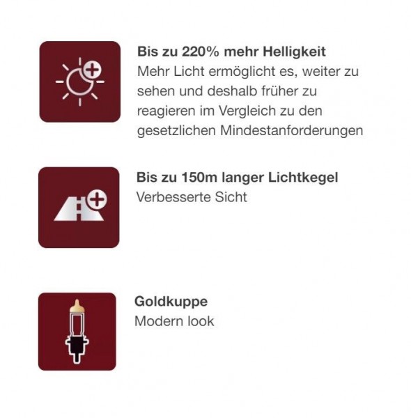 OSRAM NIGHT BREAKER 220 mehr Licht +220% Duo Box H7 12V 64210 Halogen Glühlampe