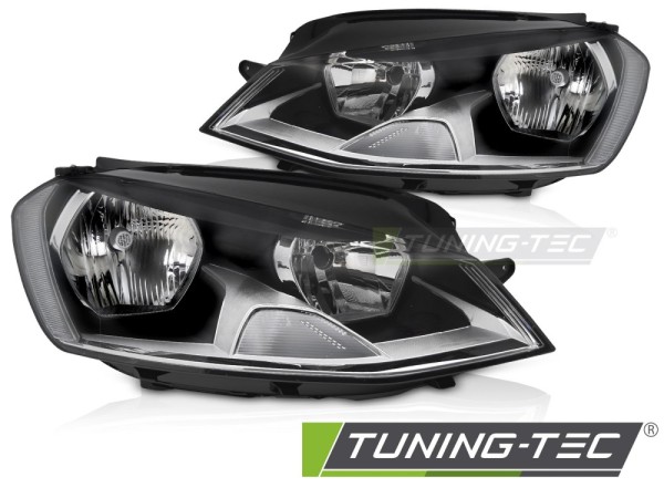 Scheinwerfer Halogen Set für VW Golf 7 Bj. 12-16 Stellmotor DRL H7 H15