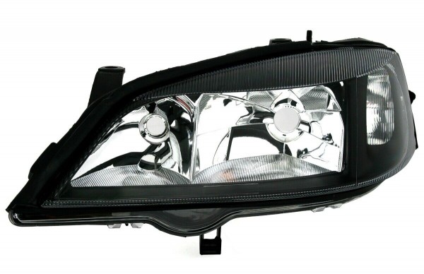Scheinwerfer Klarglas für Opel Astra G Bj. 98-05 Schwarz
