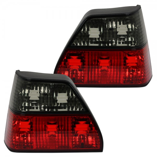 Rückleuchten Klarglas für VW Golf 2 Bj. 83-92 Rot/Schwarz