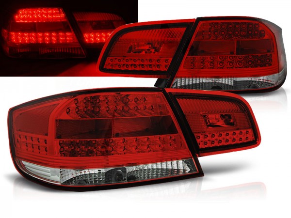 LED Rückleuchten für BMW E92 Coupe Bj. 06-10 Rot/Chrom