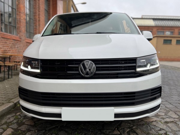 Voll LED Scheinwerfer Tagfahrlicht für VW T6 Bj. 15-19 Schwarz mit LED Blinker