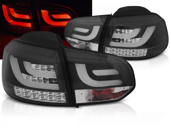 LED Lightbar Rückleuchten für VW Golf 6 (VI) Bj. 08-12 Schwarz