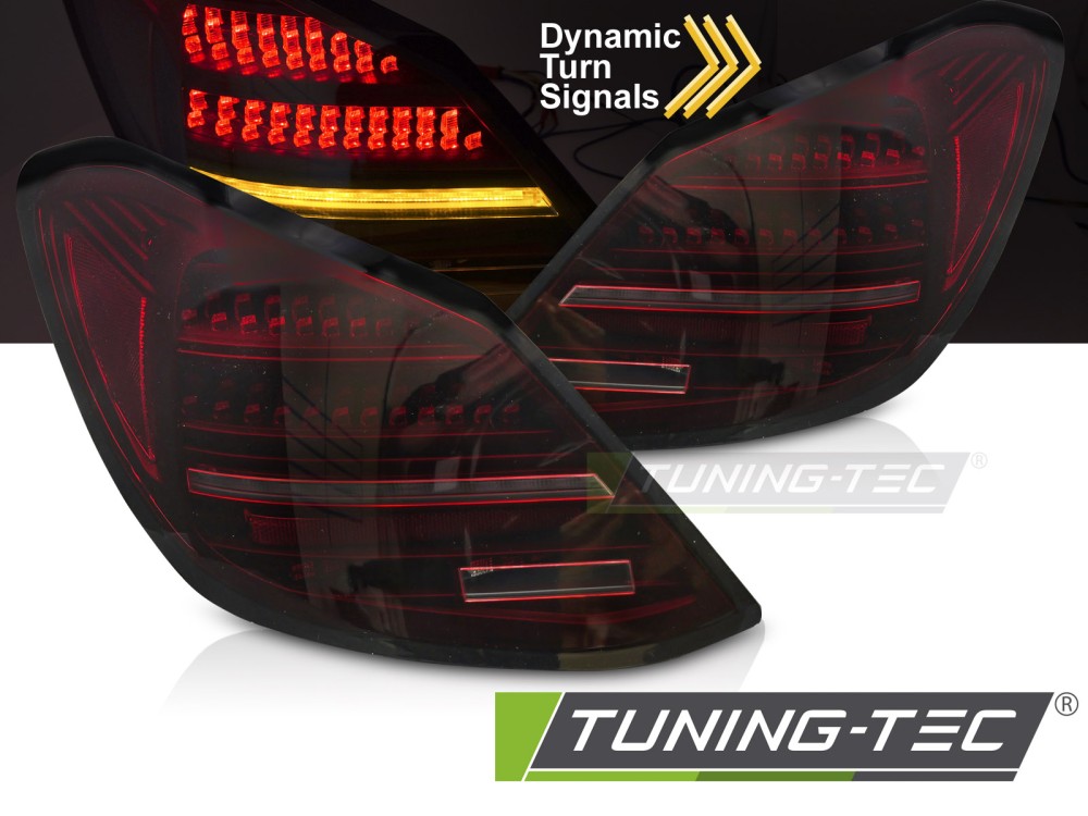 Voll LED Rückleuchten für Mercedes C-Klasse W205 Limo Bj. 14-21 Rot Chrom OE LED