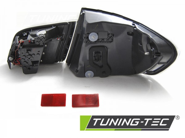 LED Lightbar Rückleuchten für BMW F10 Bj. 10-13 Schwarz/Chrom LCI Optik