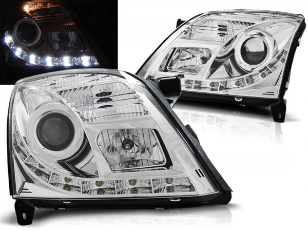 Scheinwerfer DRL LED Tagfahrlicht für Opel Vectra C / Signum Bj. 02-05 Chrom