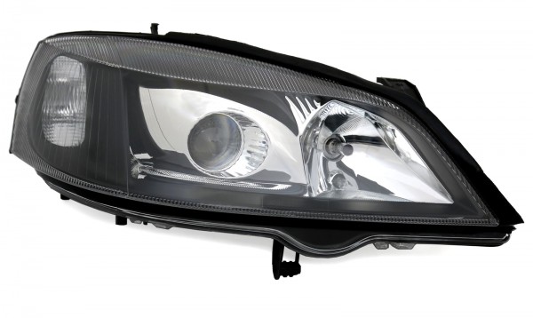 Scheinwerfer Klarglas Projektor für Opel Astra G Bj. 98-05 Schwarz