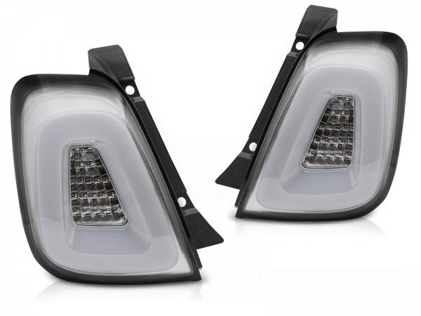 LED Lightbar Rückleuchten für Fiat 500 500C Bj. 15-24 Weiß