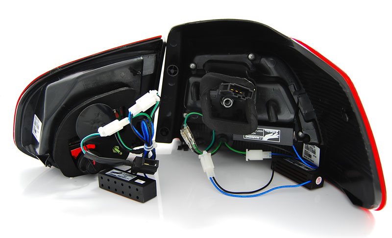 LED Lightbar Rückleuchten für VW Golf 6 (VI) Bj. 08-12 Rot/Smoke