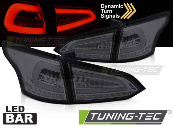 Voll LED Lightbar Rückleuchten für Ford Focus MK3 Turnier Bj. 11-18 Smoke