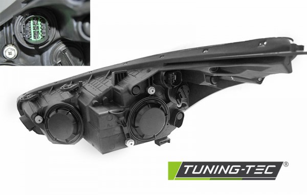 Scheinwerfer LED Tagfahrlicht Optik für Kia Ceed II Bj. 12-18 Schwarz
