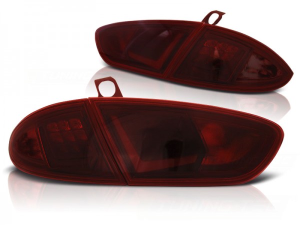 LED Lightbar Rückleuchten für Seat Leon 1P1 Facelift Bj. 09-12 Rot/Smoke