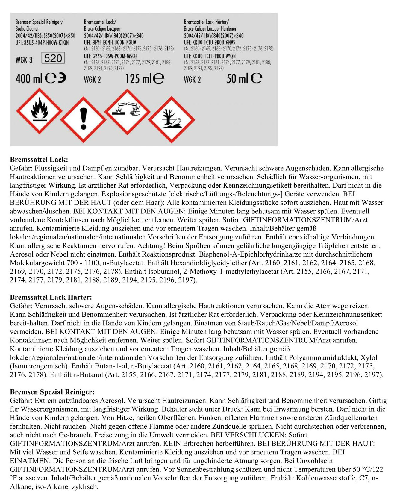 Foliatec Bremssattellack speed-gelb