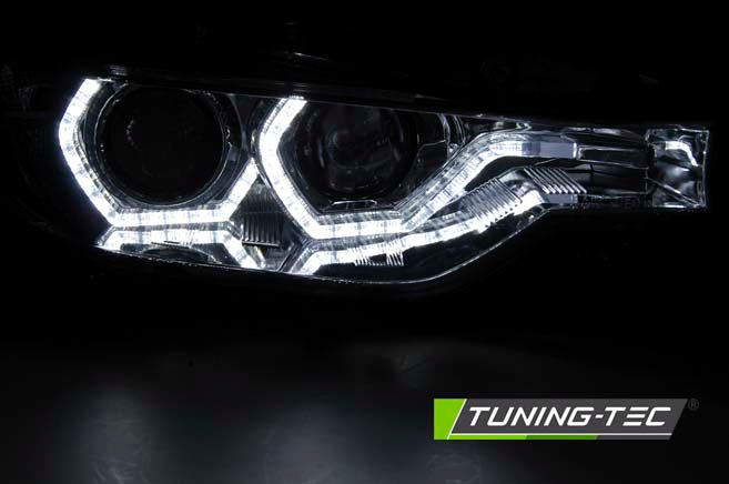 Xenon Scheinwerfer DRL LED Tagfahrlicht für BMW 3er F30 F31 Bj. 11-15 Chrom AFS