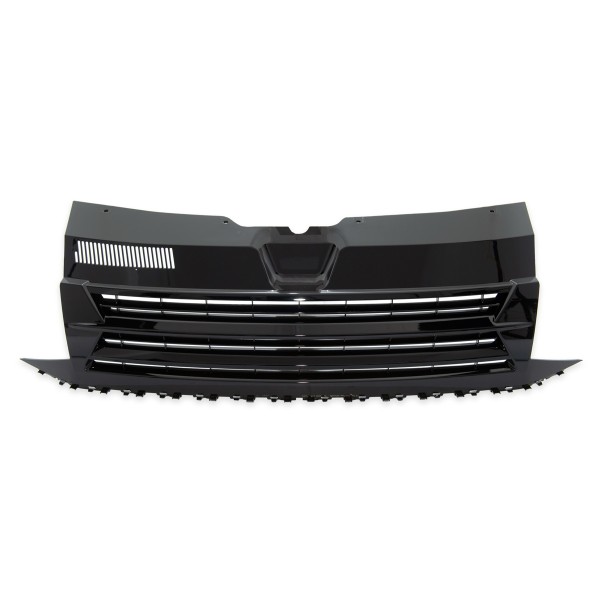 Sportgrill Kühlergrill ohne Emblem für VW T6 Bj. 2015-2019 Schwarz Hochglanz