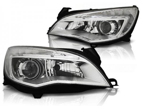 Scheinwerfer DRL LED Tagfahrlicht für Opel Astra J Bj. 09-15 Chrom