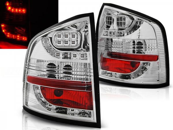 LED Rückleuchten für Skoda Octavia 2 (1Z) Kombi Bj. 04-13 Chrom