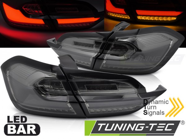Voll LED Lightbar Rückleuchten für Ford Fiesta MK8 Bj. 17-23 Smoke