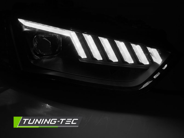 Xenon Scheinwerfer DRL LED Tagfahrlicht für Audi A4 B8 8K Bj. 12-15 Schwarz dynamischer Blinker