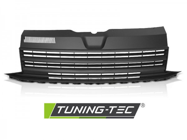 Sportgrill Kühlergrill ohne Emblem für VW T6 Bj. 2015-2019 Schwarz Matt