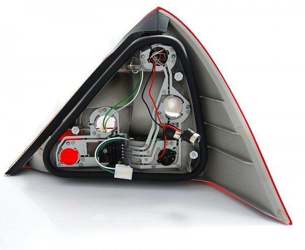 LED Rückleuchten für Mercedes SLK R170 Bj. 96-04 Rot/Chrom