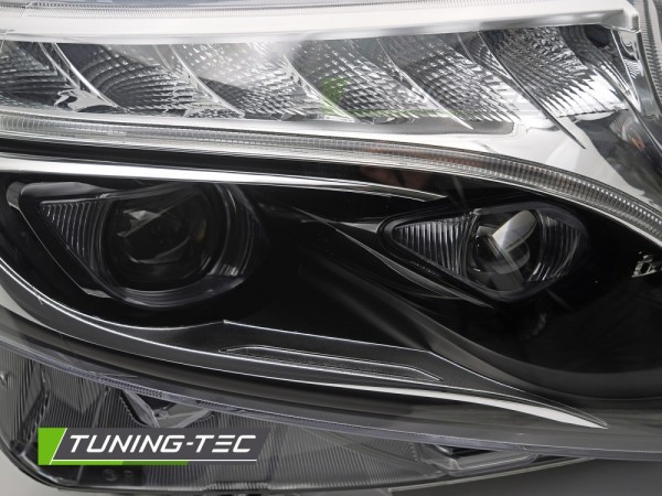 Voll LED Scheinwerfer Tagfahrlicht für Mercedes V-Klasse / Vito W447 Bj. 14-23 Schwarz LED Blinker