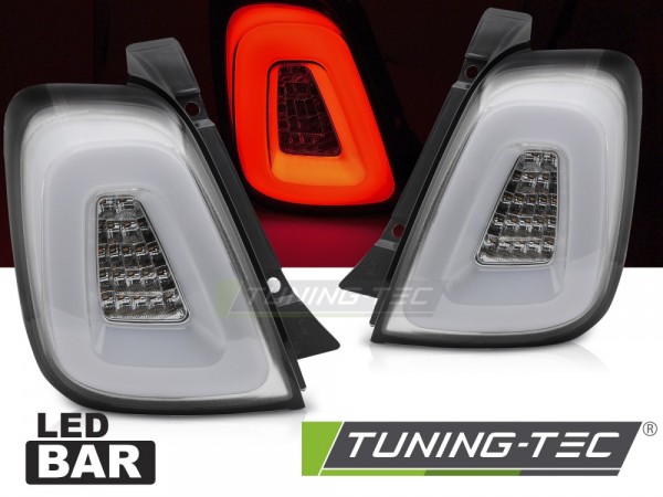 LED Lightbar Rückleuchten für Fiat 500 500C Bj. 15-24 Weiß