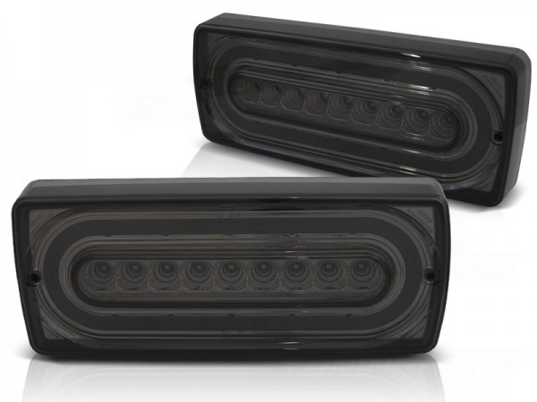 LED Lightbar Rückleuchten für Mercedes G-Klasse W463 Bj. 90-12 Smoke dynamischer Blinker