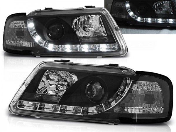 Scheinwerfer DRL LED Tagfahrlicht für Audi A3 8L Bj. 96-00 Schwarz