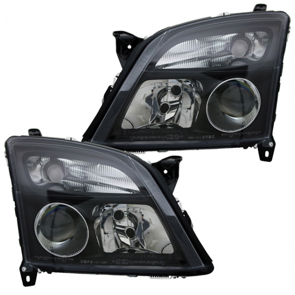 Scheinwerfer Klarglas für Opel Vectra C / Signum Bj. 02-05 Schwarz